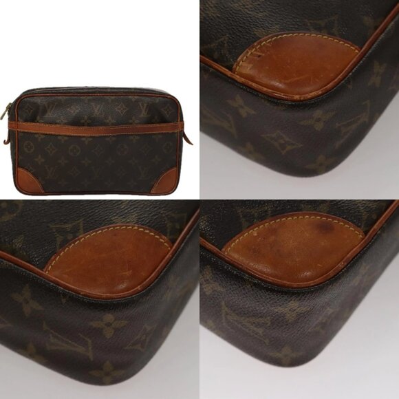 LOUIS VUITTON Monogram Compiegne 28 Clutch Bag M51845 LV Auth 109325 - Picture 13 of 15